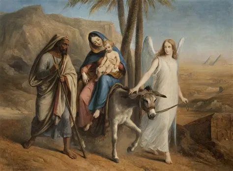  “The Flight into Egypt” - En Visuell Resa Genom Tro och Välbefinnande!